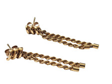 Gold Earrings 9ct Yellow Drop