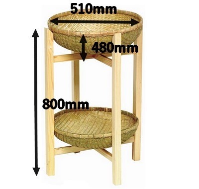 Large wooden display - wooden, stand