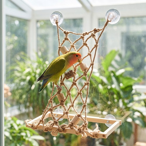 Wooden parrot play - stand, perch