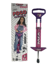 Obuzz POGO JUMPER Pogo Stick Purple Pink 50kg Max Kids Ages 5+  H96cm | B7T G493