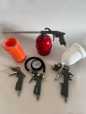 5PCS Air Compressor Accessory Kit Tools Euro Fit Ext Hose Tyre Paint Oil Air Gun