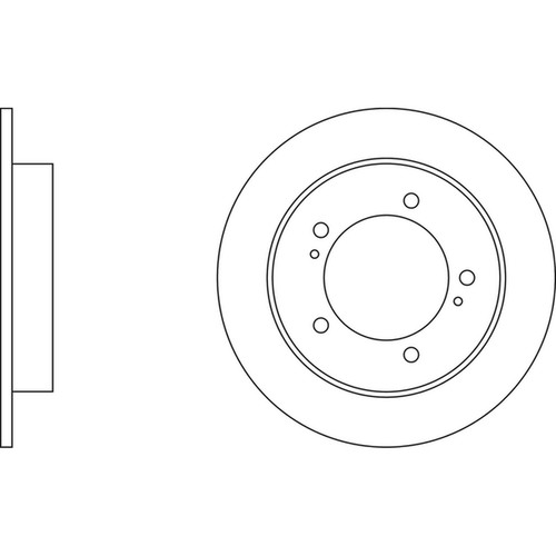 Brake discs solid for - 2x,