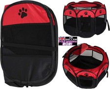 Foldable Pet Playpen Soft Fabric Portable Foldable Puppy Run Cage (E251-T1)