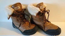 Ugg Adirondack ii Snow Hiking Boots Waterproof Leather Sheepskin Lined Short