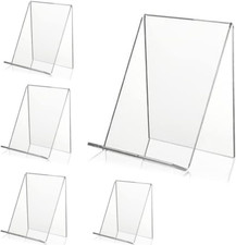 5Pcs Acrylic Book Stand Clear
