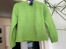 ZARA JUMPER LIME GREEN SIZE 10 SMALL cropped/ SHORT