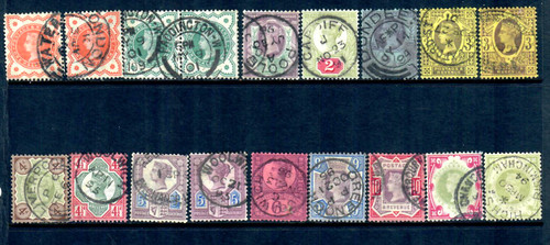 1887 jubilee set 18v - 1887-92,