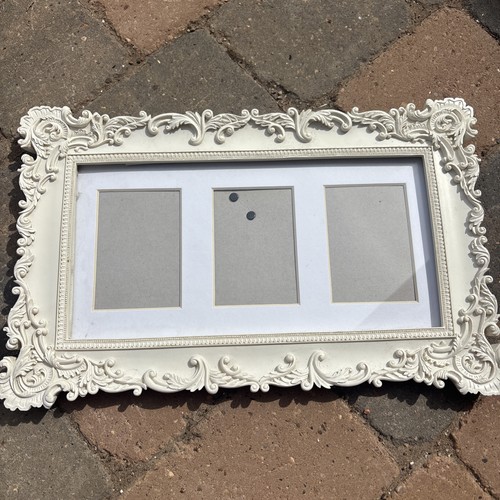 Rococo white photo frame - white,