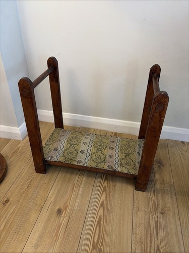 Vintage wooden kneeling stool - vintage,