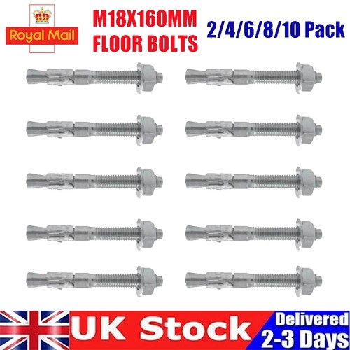 10x m18 x160mm - x160mm, bolts