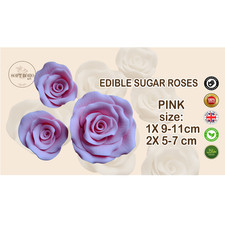 Edible sugar Rose | Pink sugar