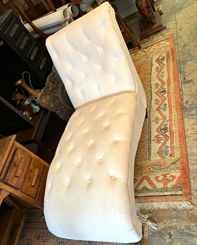 White tufted upholstered - white,