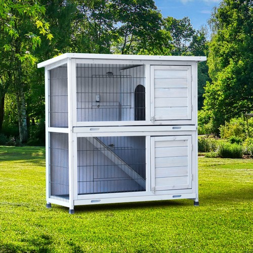 Story rabbit hutch - 2-story,