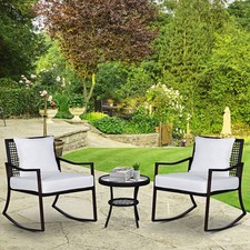3 Pieces Rocking Chair Bistro