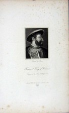 Original Old Antique Print