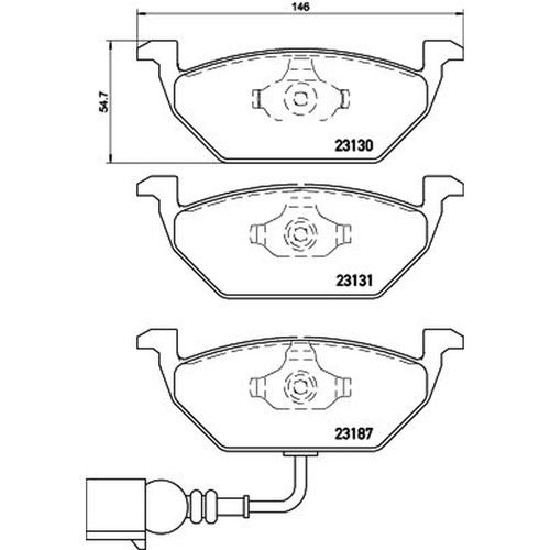 Don front brake pad set - don,