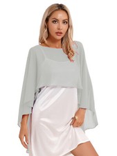 Womens Chiffon Shawl Cape