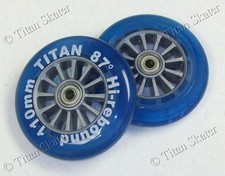 110mm BLUE Scooter Wheels with