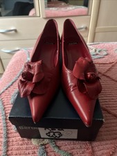 Cherry Red Kitten Heel 6