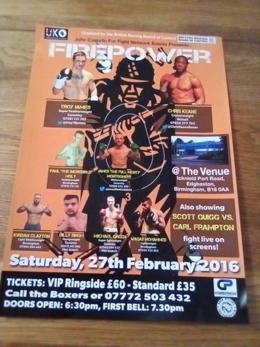 Boxing handbill - boxing,