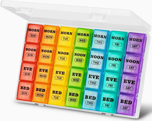 Weekly pill box organiser - pill,