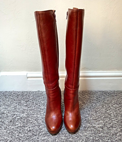 Dune sarissa tan leather - leather, knee