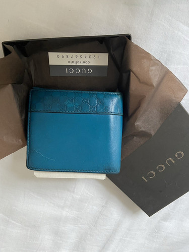 Gucci men blue leather - gucci,