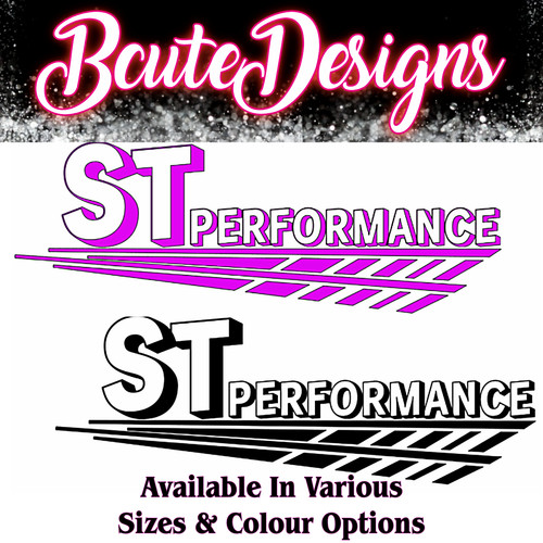 Performance stripes car - 3d,