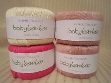 4 x 50g - Sirdar  Snuggly Baby Bamboo - 2 x Buffy Pink & 1 x Rinky Dinky/Happy