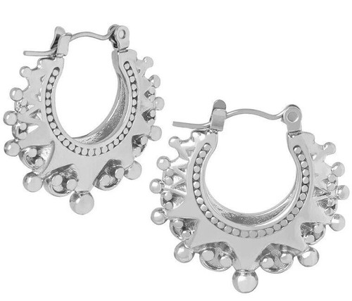 Silver hoops victorian gypsy - hoops,