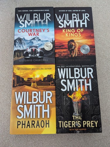 Wilbur smith hardback - 4x,
