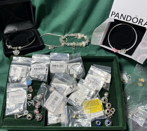 Pandora lot sterling - pandora, 4