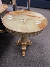 Onyx and brass side Table