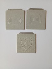 Quickutz Bundle Buckles 3 Dies Heart, Oval & Square Ribbon Sliders Rare