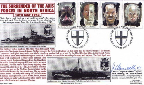 Fdc navy signed official - gb,