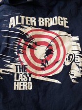 Ladies Black Size M Approx 12/14 Alter Bridge The Last Hero T-shirt Tshirt Top.