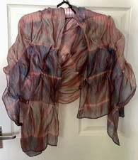 100% Silk Shawl Organza, Shot