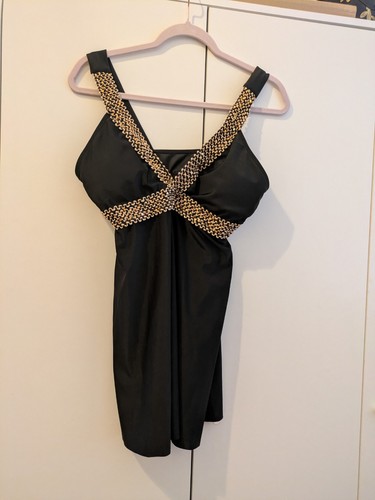 Black with gold trim - gold, swim