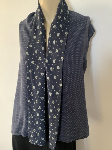 Vtg blue white polka dot - blue,