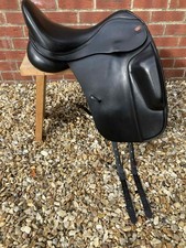 5 DAY TRIAL ✅ 17.5" Kent & Masters S-Series HIGH WITHER Dressage Saddle ID DDG?