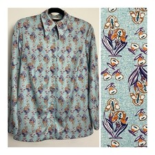 Vintage 1970s Blue Purple