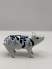 Blue White Ceramic Pig