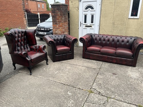 Oxblood red leather