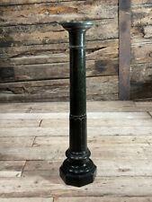 Antique Verde Green Marble Column Pillar Classic Italian Architectural Form.