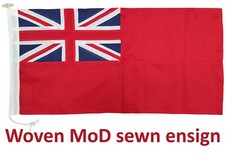 Red ensign traditionally sewn