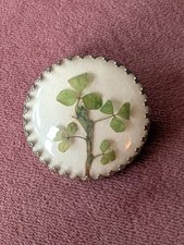 Vintage shamrock brooch set - shamrock, in