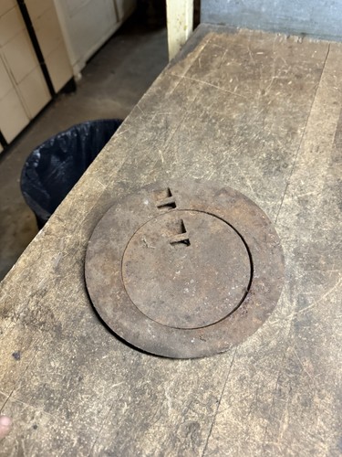 Cast iron cook stove - cast, top