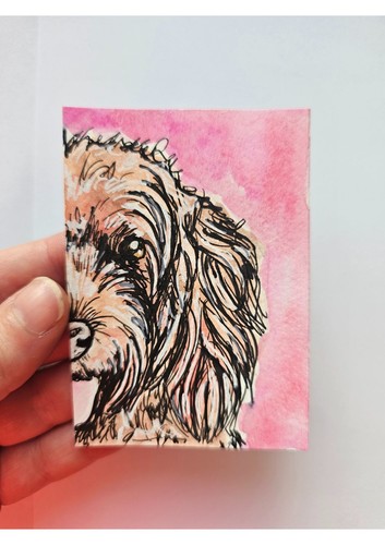 Aceo original watercolour - aceo,