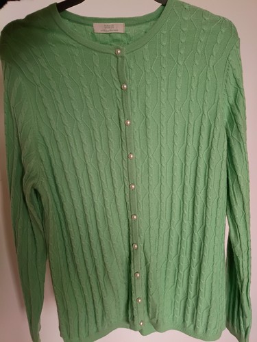 Mint green cable knit - mint,