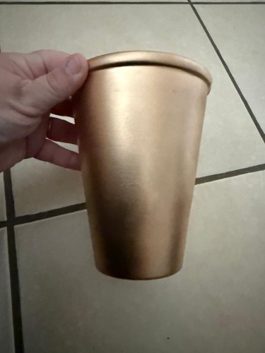 Terracotta pot plant gold - 1,